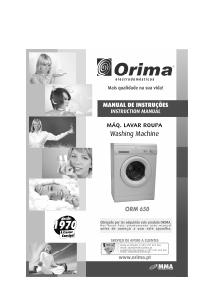 Manual Orima ORM 650 Máquina de lavar roupa