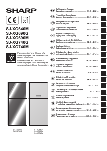 Használati útmutató Sharp SJ-XG640M-BK Hűtő és fagyasztó