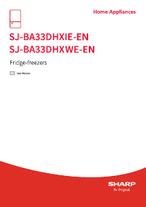 Handleiding Sharp SJ-BA33DHXWE-EN Koel-vries combinatie