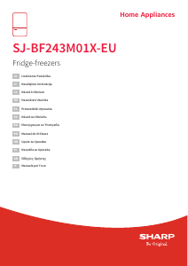 Manuál Sharp SJ-BF243M01X-EU Lednice s mrazákem