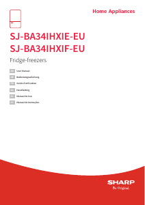 Manual de uso Sharp SJ-BA34IHXIE-EU Frigorífico combinado