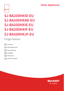 Mode d’emploi Sharp SJ-BA20DHXJF-EU Réfrigérateur combiné