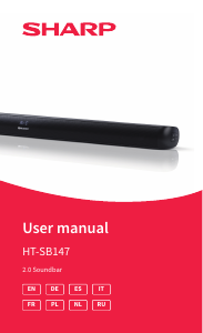 Manual de uso Sharp HT-SB147 Sistema de home cinema