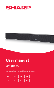 Manual Sharp HT-SB140 Home Theater System