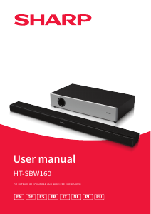 Manual de uso Sharp HT-SBW160 Sistema de home cinema
