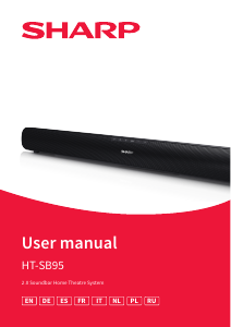 Manual de uso Sharp HT-SB95 Sistema de home cinema