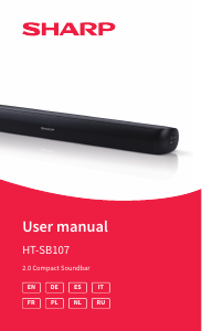 Manual de uso Sharp HT-SB107 Sistema de home cinema