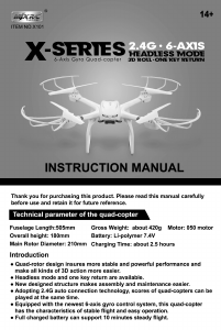 Handleiding MJX X101 Drone
