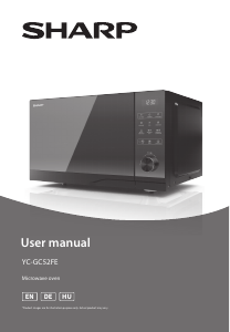 Manual Sharp YC-GC52FE-B Microwave