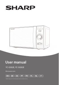 Manual Sharp YC-GG02E-B Micro-onda