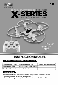 Manual MJX X701 Drone