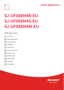 Manual Sharp SJ-UF088M4S-EU Refrigerator