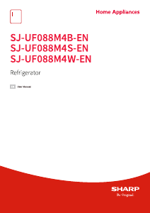 Manual Sharp SJ-UF088M4B-EN Refrigerator