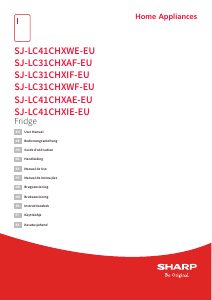 Manual de uso Sharp SJ-LC41CHXWE-EU Refrigerador