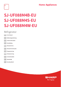 Manual Sharp SJ-UF088M4W-EU Refrigerator