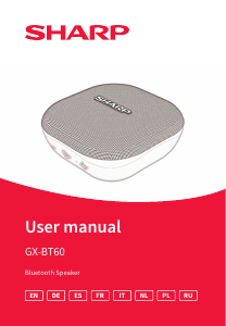 Manual Sharp GX-BT60 Speaker