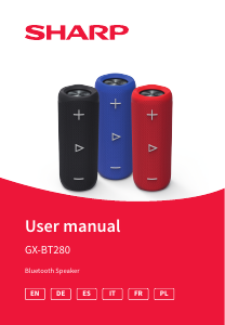Manual Sharp GX-BT280 Speaker