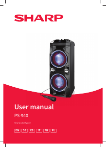 Manual Sharp PS-940 Speaker