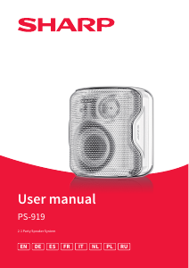 Manual Sharp PS-919 Speaker