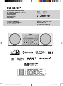 Bedienungsanleitung Sharp XL-BB20D Stereoanlage