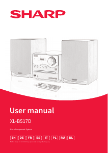 Manuale Sharp XL-B517D Stereo set