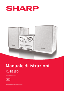 Manuale Sharp XL-B515D Stereo set