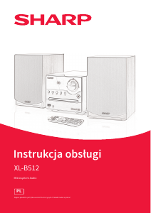 Instrukcja Sharp XL-B512 Zestaw stereo