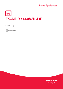 Manuale Sharp ES-NDB7144WD-DE Lavasciuga