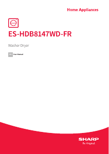 Handleiding Sharp ES-HDB8147WD-FR Was-droog combinatie