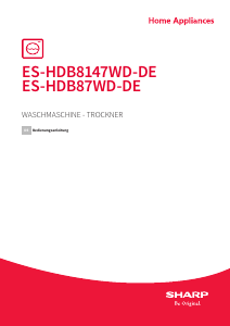 Bedienungsanleitung Sharp ES-HDB8147WD-DE Waschtrockner