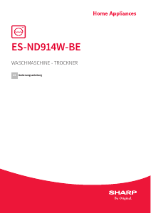Bedienungsanleitung Sharp ES-ND914W-BE Waschtrockner