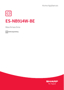Bedienungsanleitung Sharp ES-NB914W-BE Waschmaschine