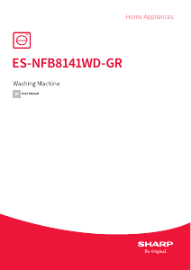 Manual Sharp ES-NFB8141WD-GR Washing Machine