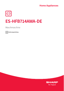 Bedienungsanleitung Sharp ES-HFB714AWA-DE Waschmaschine