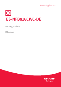 Manual Sharp ES-NFB9141WD-DE Washing Machine