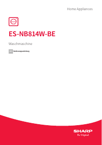 Bedienungsanleitung Sharp ES-NB814W-BE Waschmaschine