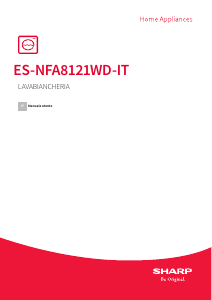 Manuale Sharp ES-NFA8121WD-IT Lavatrice