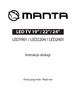 Instrukcja Manta LED2401 Telewizor LED