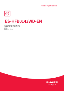 Manual Sharp ES-HFB0143WD-EN Washing Machine