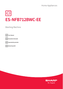 Használati útmutató Sharp ES-NFB712BWC-EE Mosógép