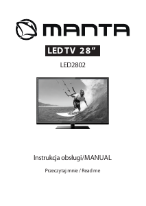 Instrukcja Manta LED2802 Telewizor LED