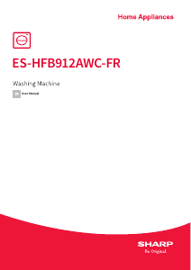 Manual Sharp ES-HFB912AWC-FR Washing Machine