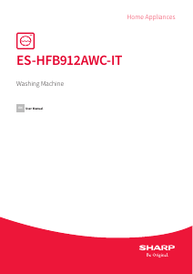Manual Sharp ES-HFB912AWC-IT Washing Machine