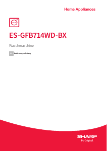 Bedienungsanleitung Sharp ES-GFB714WD-BX Waschmaschine
