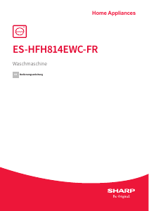 Bedienungsanleitung Sharp ES-HFH814EWC-FR Waschmaschine