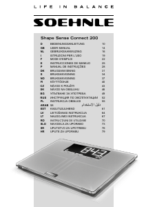 Manuale Soehnle 63873 Shape Sense Connect 200 Bilancia