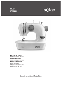 Manual Solac SW8220 Cotton 12.0 Máquina de costura