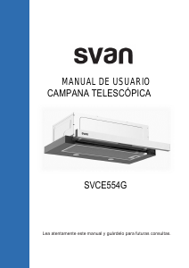 Handleiding Svan SVCE554G Afzuigkap