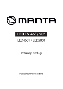 Instrukcja Manta LED5001 Telewizor LED