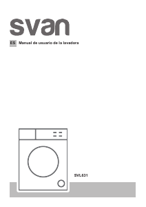 Manual de uso Svan SVL631 Lavadora